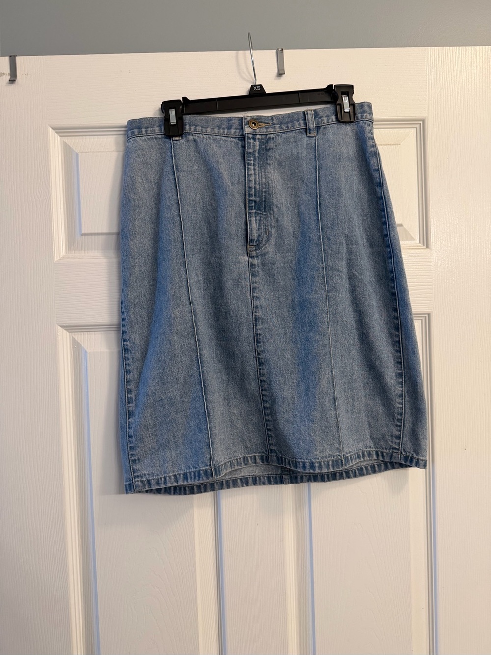 Classic Light Blue Denim Skirt Y2K